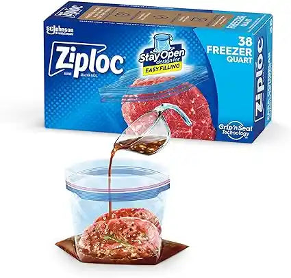 Ziploc Freezer Bags Quart 38pzZiploc Grill House