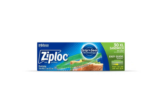 Ziploc Sandwich Bags XL 30pzZiploc Grill House