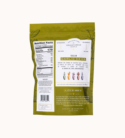 Tuscan Garlic Herb Thick Cut Potato Chips 4 oz - Gourmet Chip Company