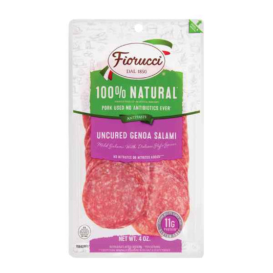 All Natural Genoa Salami Resealable – 4 oz – Fiorucci | Grill House