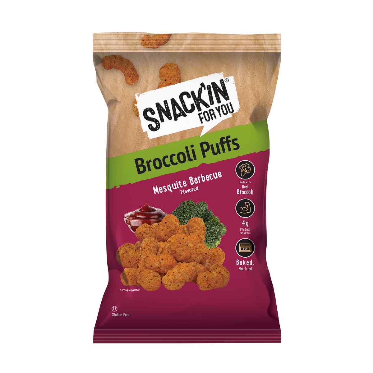 Mesquite BBQ Broccoli Puff – Snackin for You 4 oz | Grill House