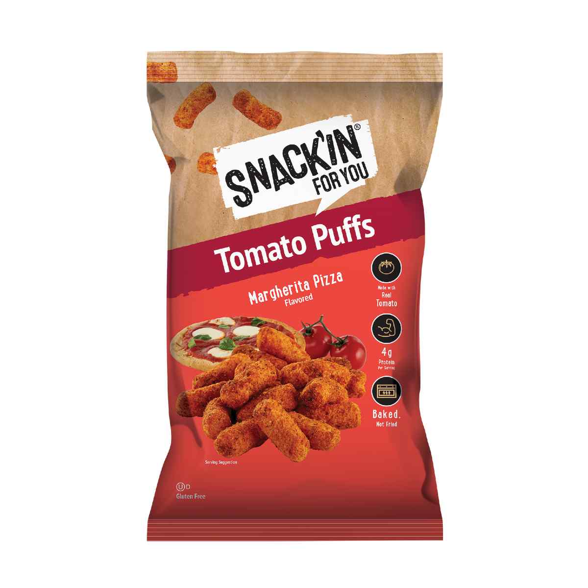 Margherita Pizza Tomato Puff – Snackin for You 4 oz | Grill House