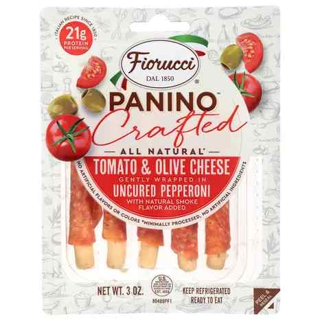 Pepperoni Tomato Olive Panino – 3 oz – Fiorucci | Grill House