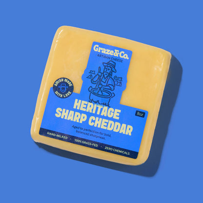 Heritage Sharp Cheddar 8 oz – Graze & Co