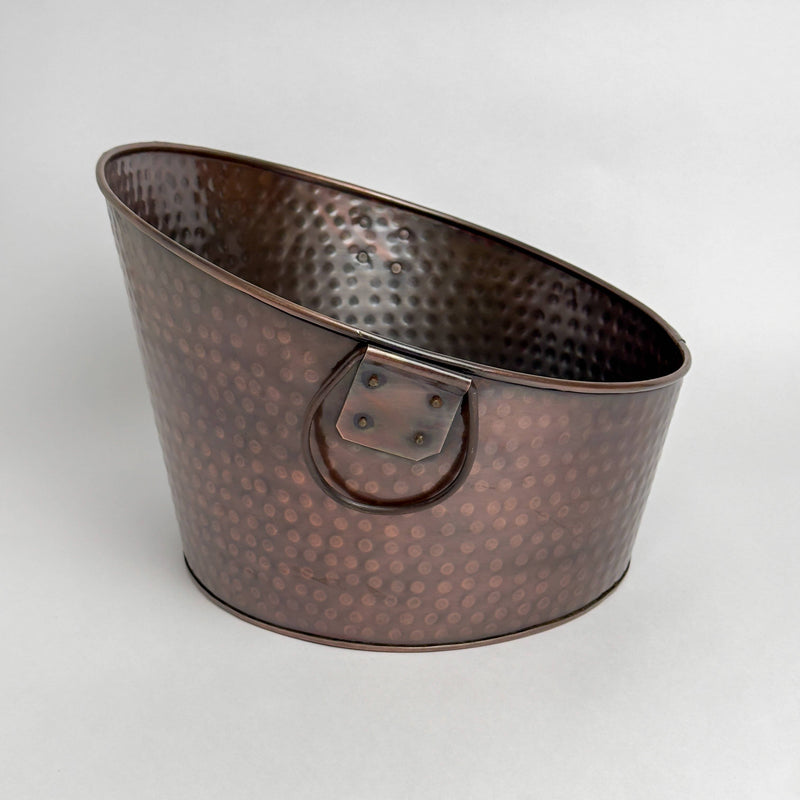 Hammered Aluminum Tapered Ice Tub - India Handicrafts