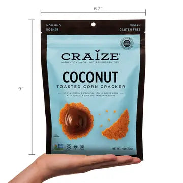 Toasted Snack Crackers Coconut 4oz - Craize