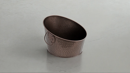 Hammered Aluminum Tapered Ice Tub - India Handicrafts