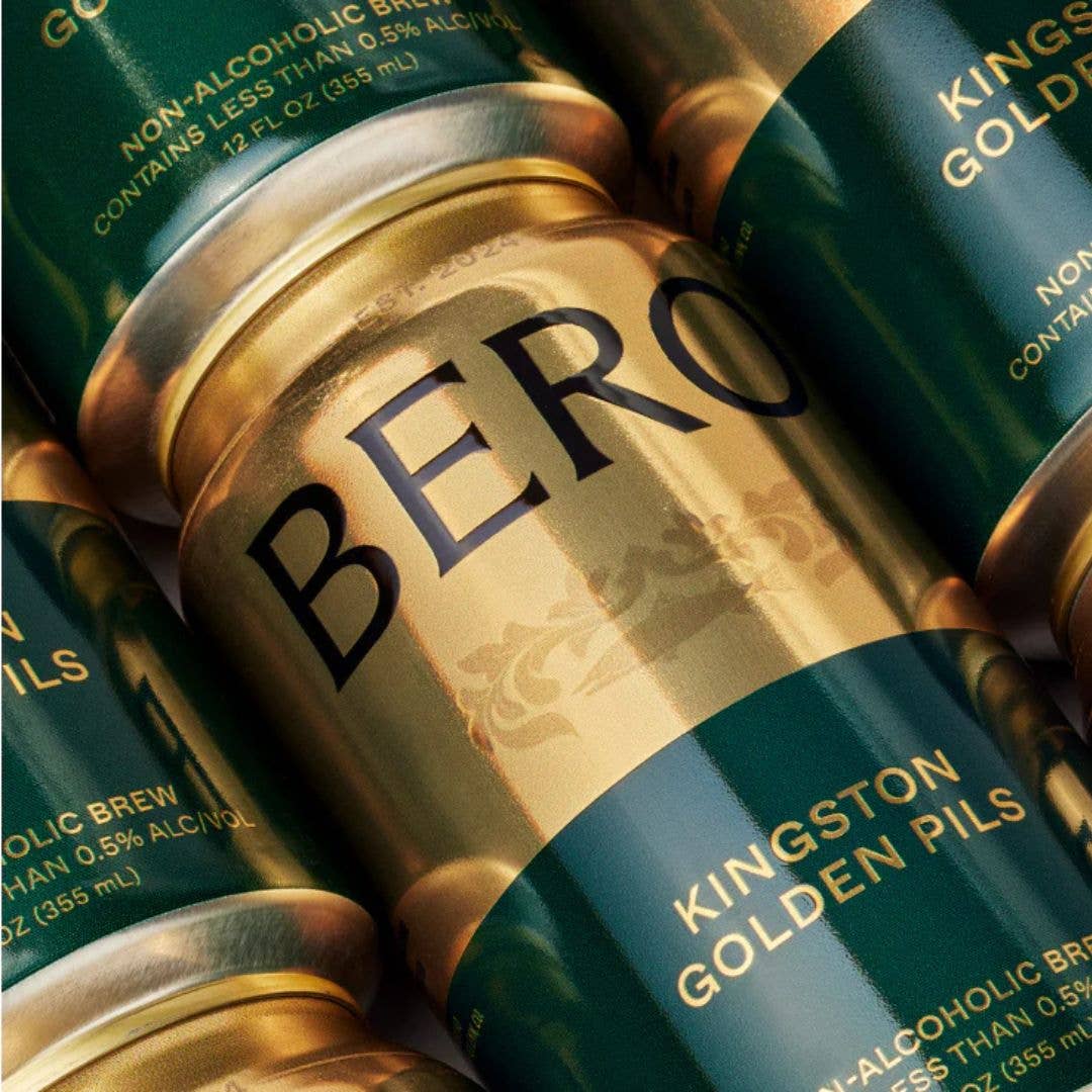 BERO Kingston Golden Pils - Premium Non Alcoholic Beer - 6pk