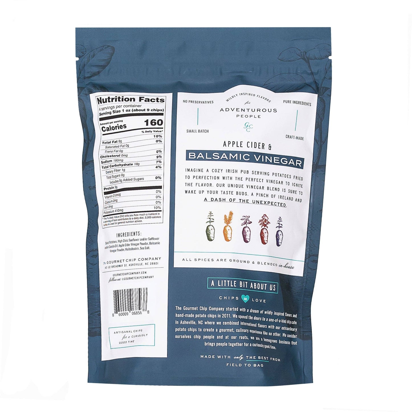 Apple Cider and Balsamic Vinegar Thick Cut Potato Chips 4oz