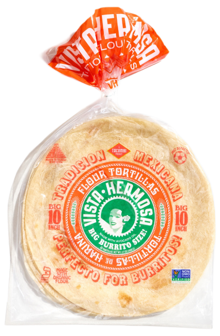 Flour Tortillas 10in / 17oz pack - Vista Hermosa