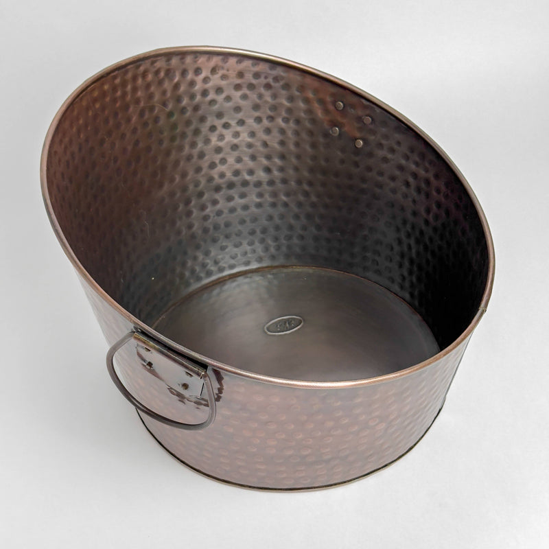 Hammered Aluminum Tapered Ice Tub - India Handicrafts