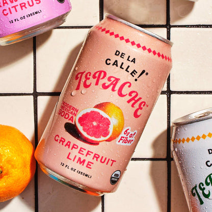 Grapefruit Lime Tepache Mexican Soda 12oz - De La Calle