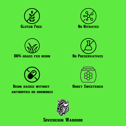 Bulgogi Korean BBQ Bison Jerky 2 oz – Sovereign Warrior Bison Jerky