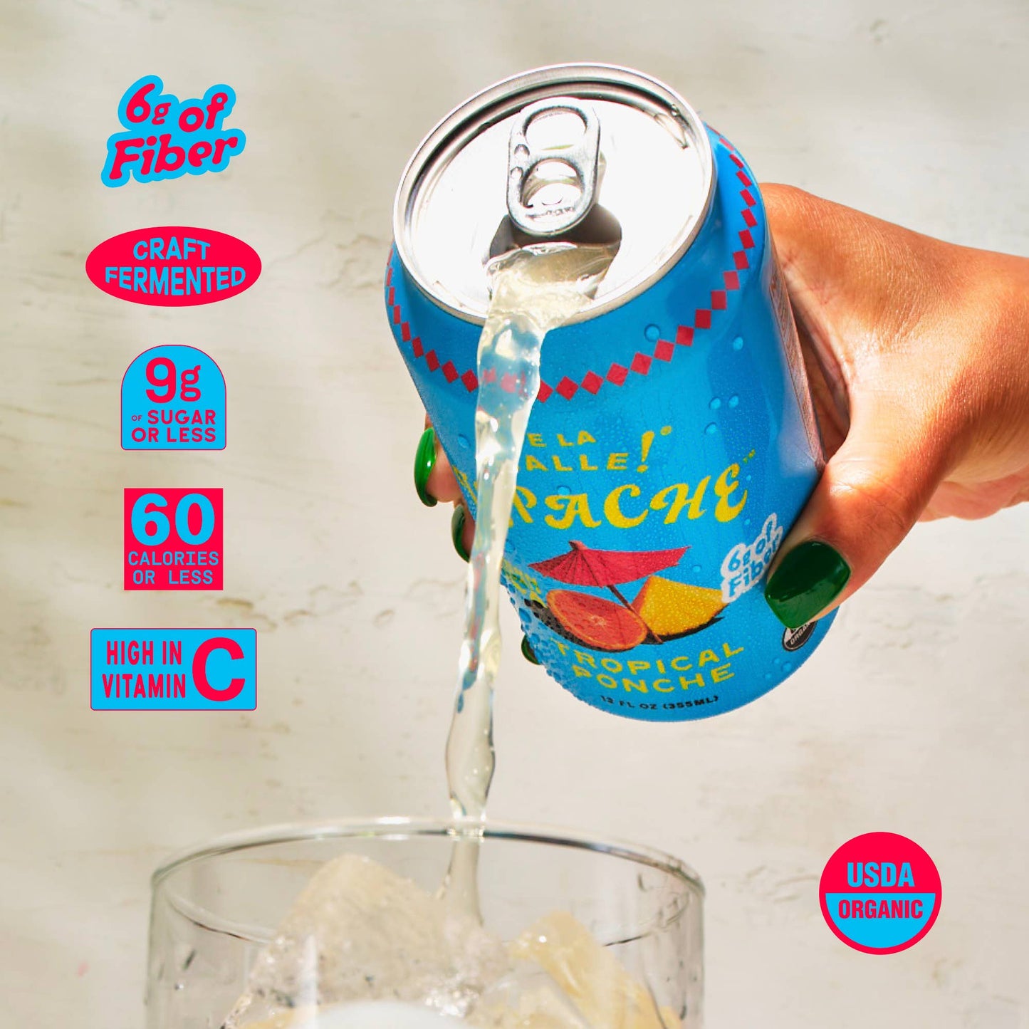 Tepache Tropical Ponche Mexican Soda 12oz - De La Calle