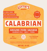 Calabrian Sausage Ground Pork Blend 16 oz – Lotties Meats