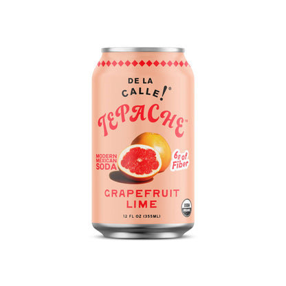 Grapefruit Lime Tepache Mexican Soda 12oz - De La Calle