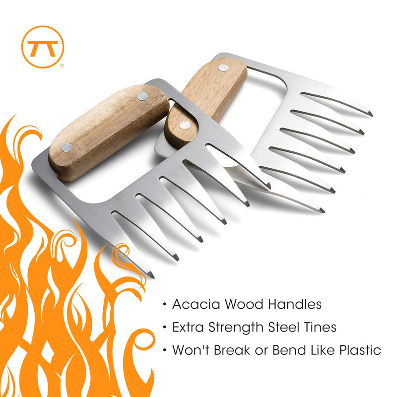 Stainless Steel Meat Shredding Bear Claws 4.4" x 4.2" - Outset