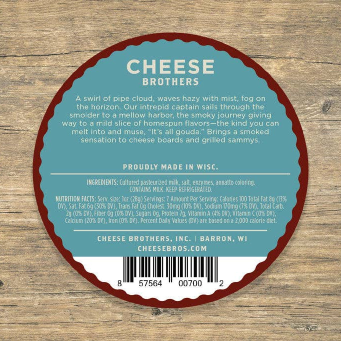Smoked Gouda 6 oz – Cheese Brothers