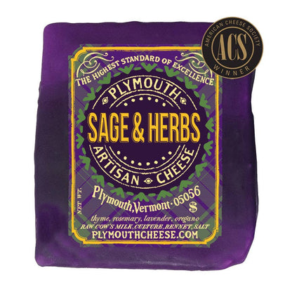 Sage & Herb Cheddar 8 oz – Plymouth Cheese