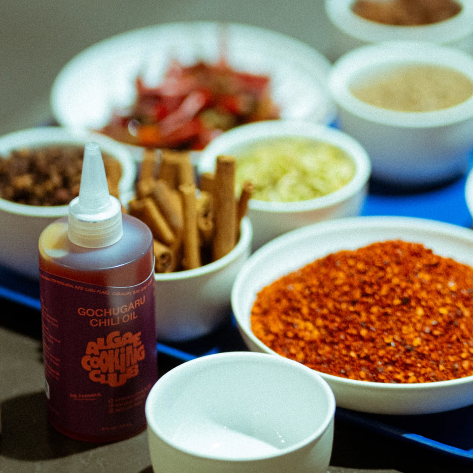 Spiced Algae Oil Gochugaru Chili 7fl oz - Algae Cooking Club