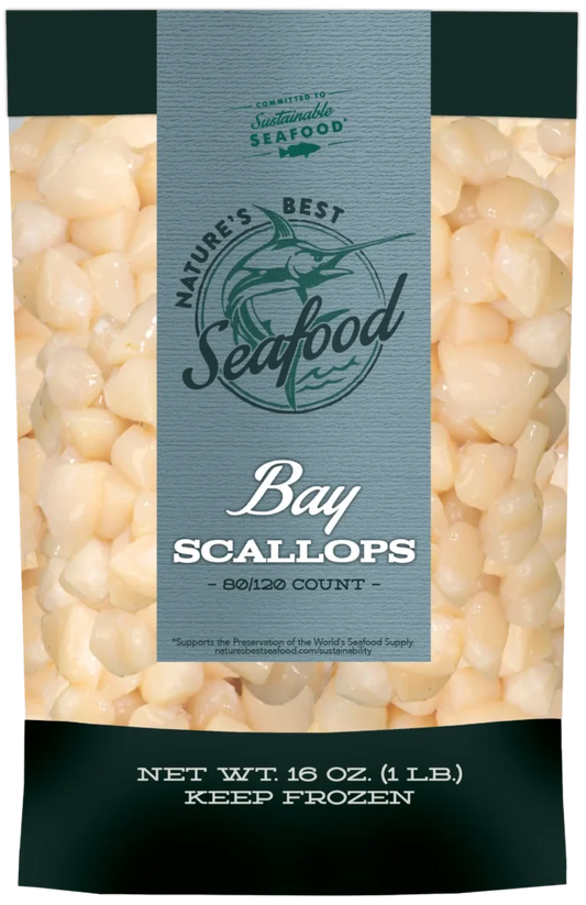 Bay Scallops – 16oz – Nature’s Best