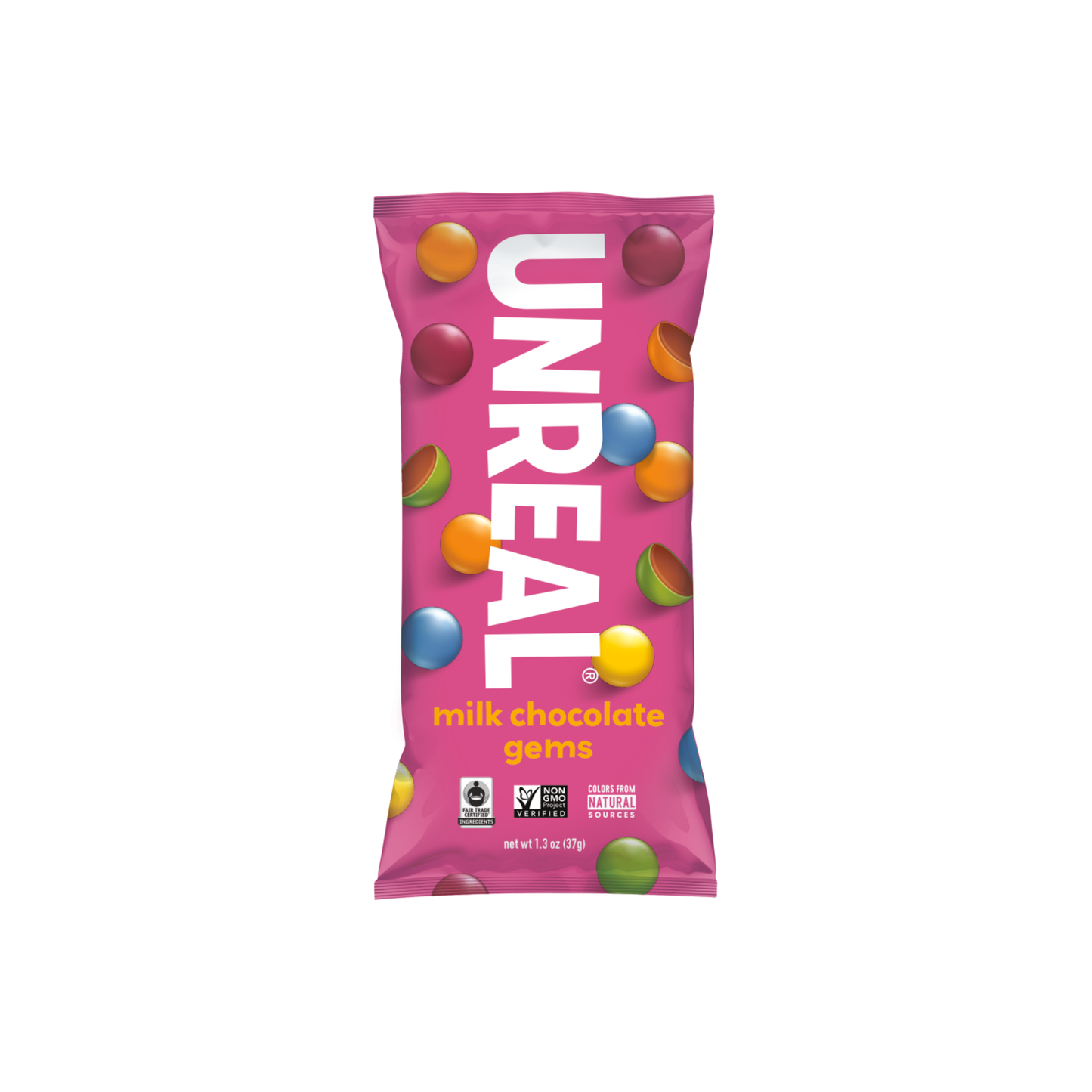Milk Chocolate Gems Snack Size 1.3 oz – Unreal