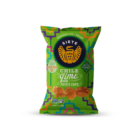 Chile Lime Kettle Cooked Potato Chips 5.5 oz – Siete Foods