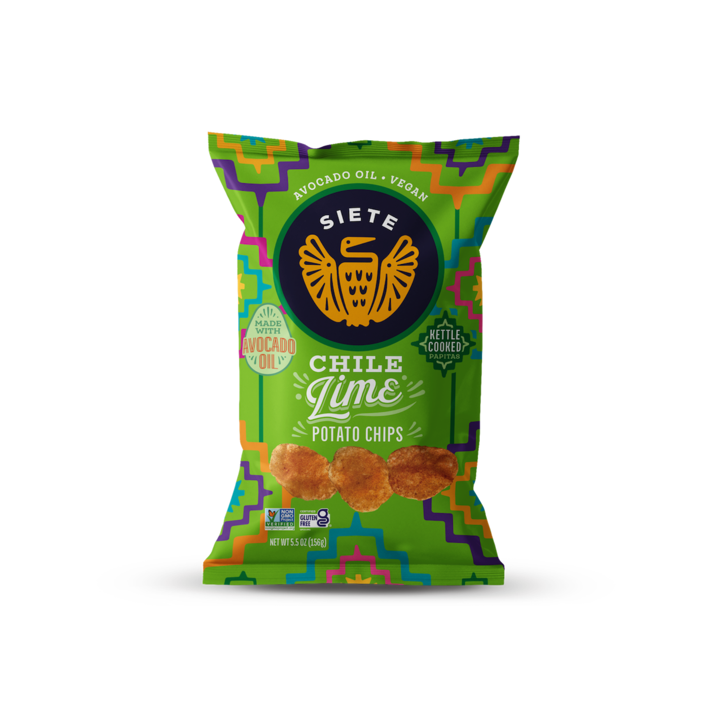 Chile Lime Kettle Cooked Potato Chips 5.5 oz – Siete Foods