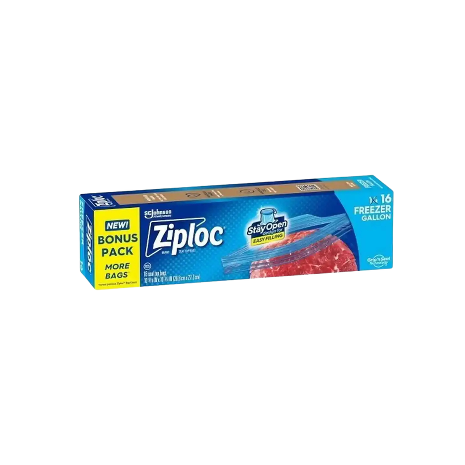 Freezer Bags Gallon (16pz) 1 CT – Ziploc