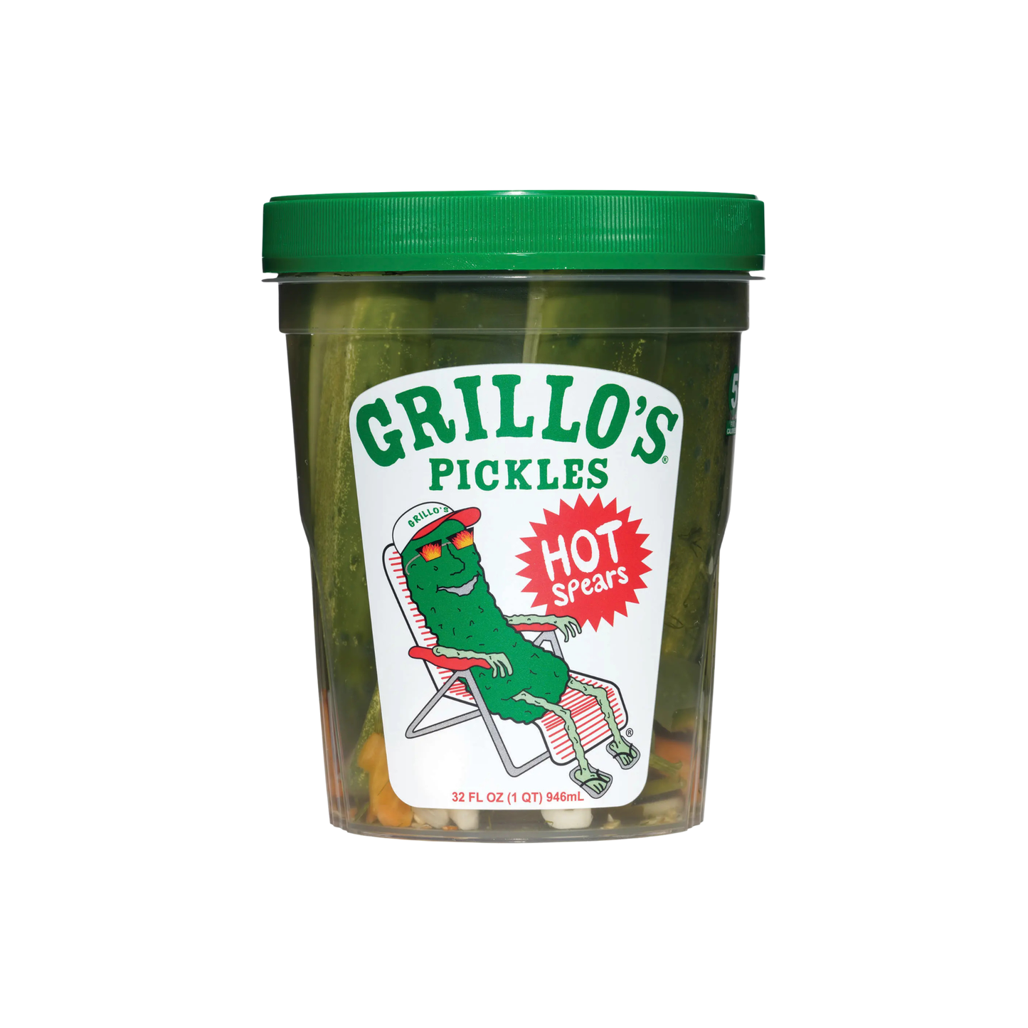 Grillo's Hot Pickles Spears 32oz