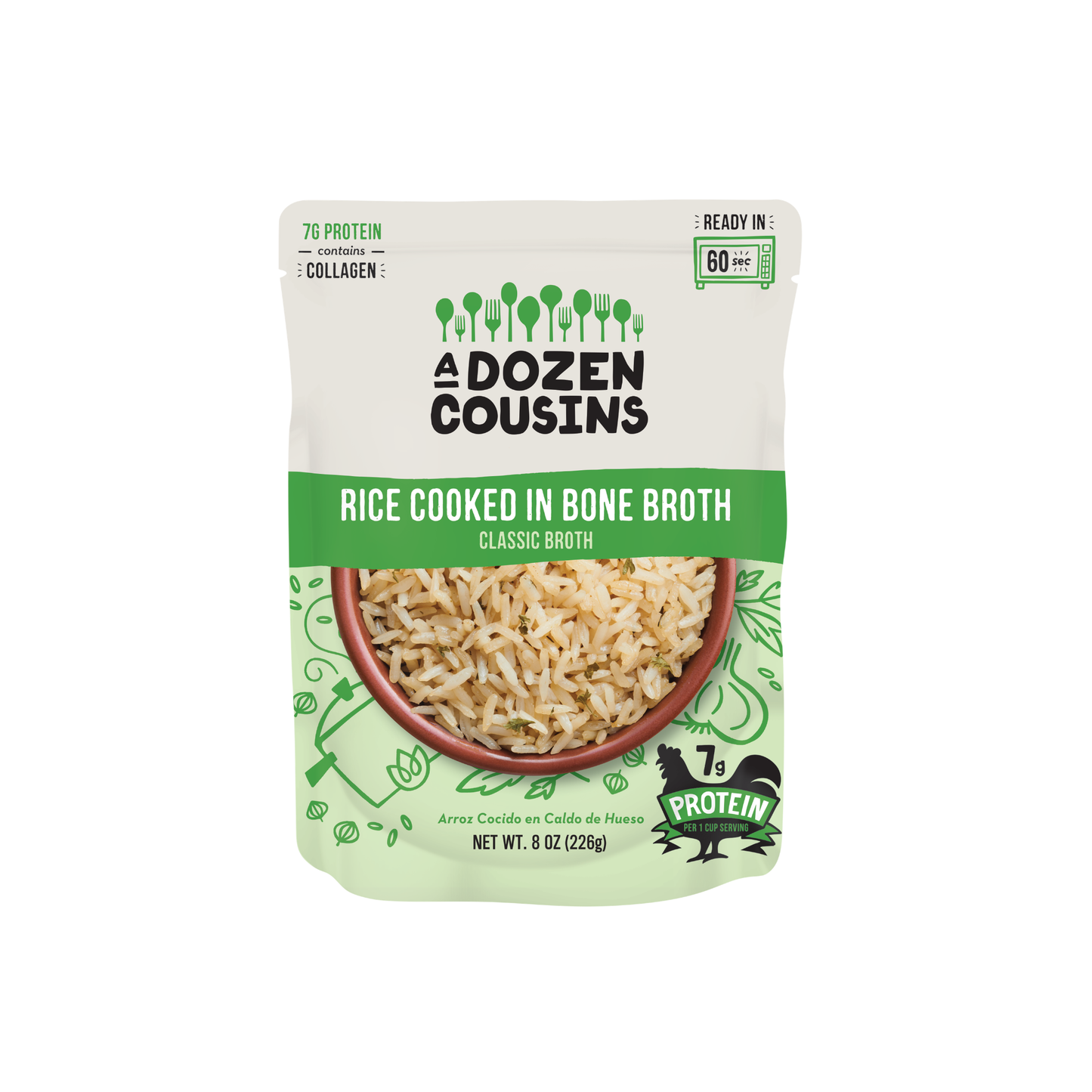 Classic Bone Broth Rice 8 oz – A Dozen Cousins