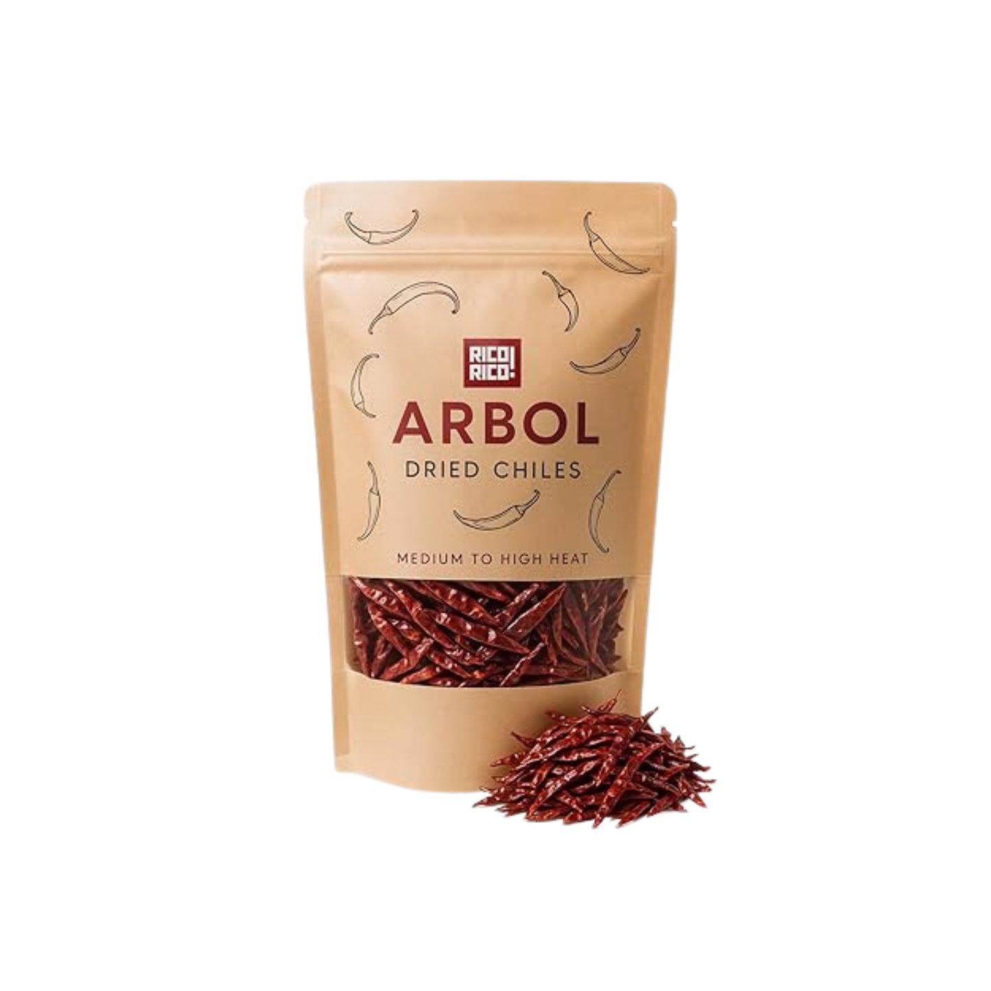 Dried Chile de Árbol 4 oz – Rico Rico
