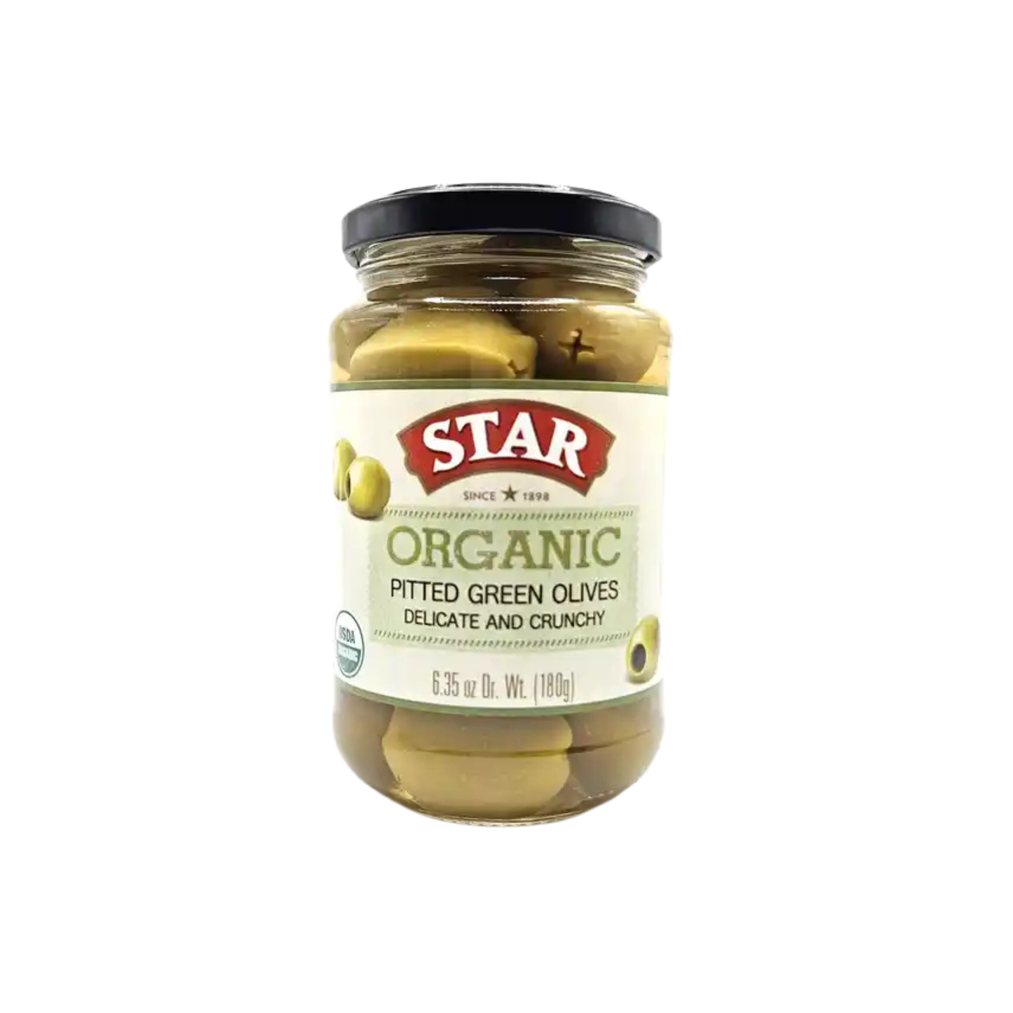 Pitted Green Olives (Organic) 6.35 oz – Star