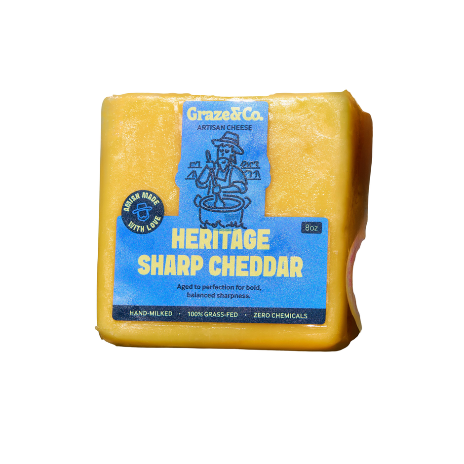 Heritage Sharp Cheddar 8 oz – Graze & Co
