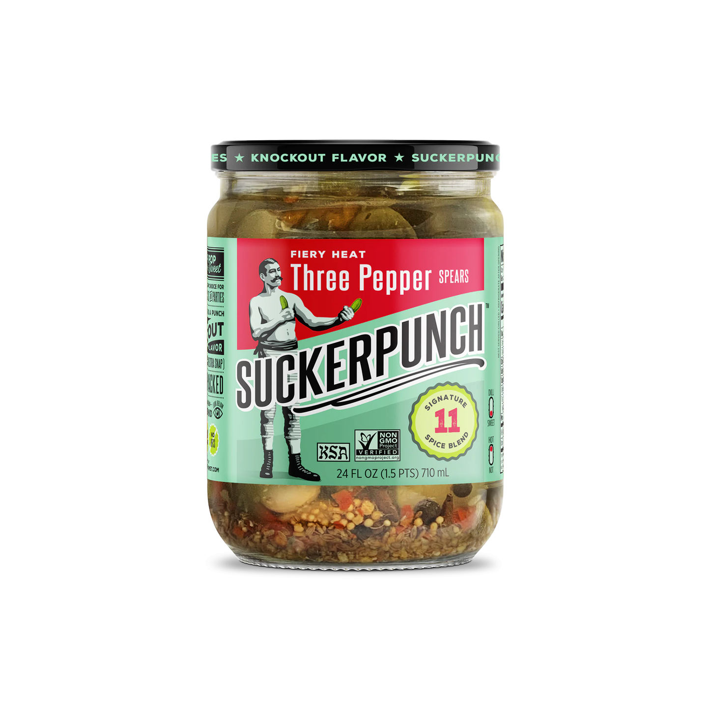 Fiery Heat Three Pepper 24oz - Suckerpunch