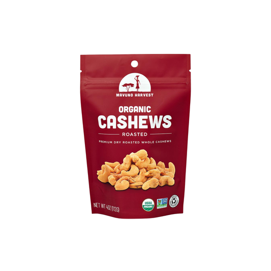 Organic Roasted Cashews 4 oz – Mavuno Harvest Organics
