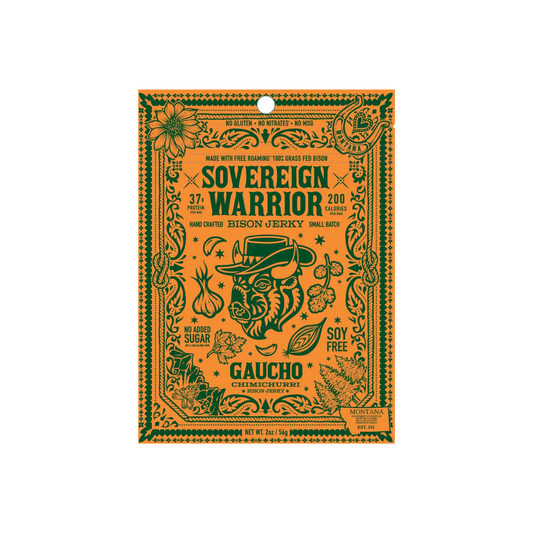 Gaucho Chimichurri Bison Jerky 2 oz – Sovereign Warrior Bison Jerky