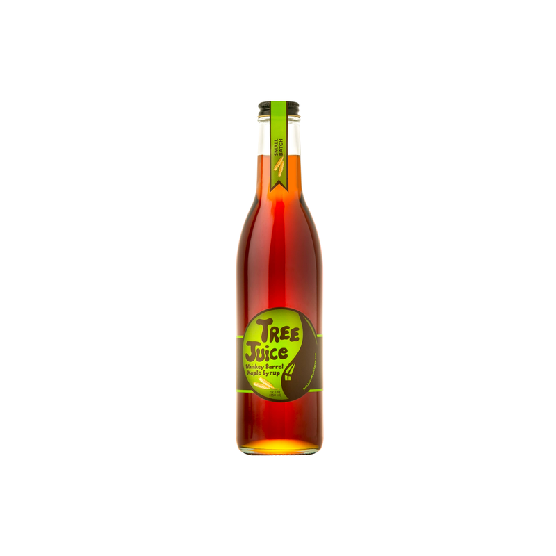Rye Whiskey Barrel Aged Maple Syrup 12 oz – Tree Juice Maple Syrup