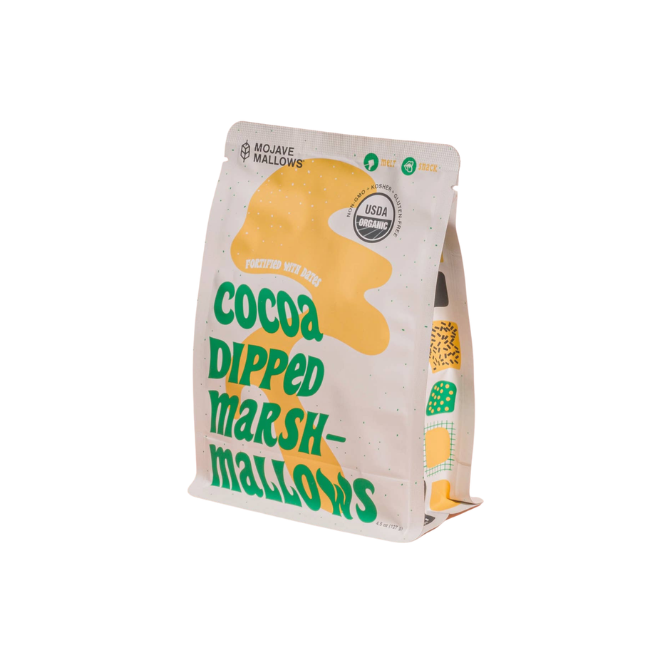 Cocoa Dipped Marshmallows Organic Non-GMO Gluten-Free 4.5 oz – Mojave Mallows