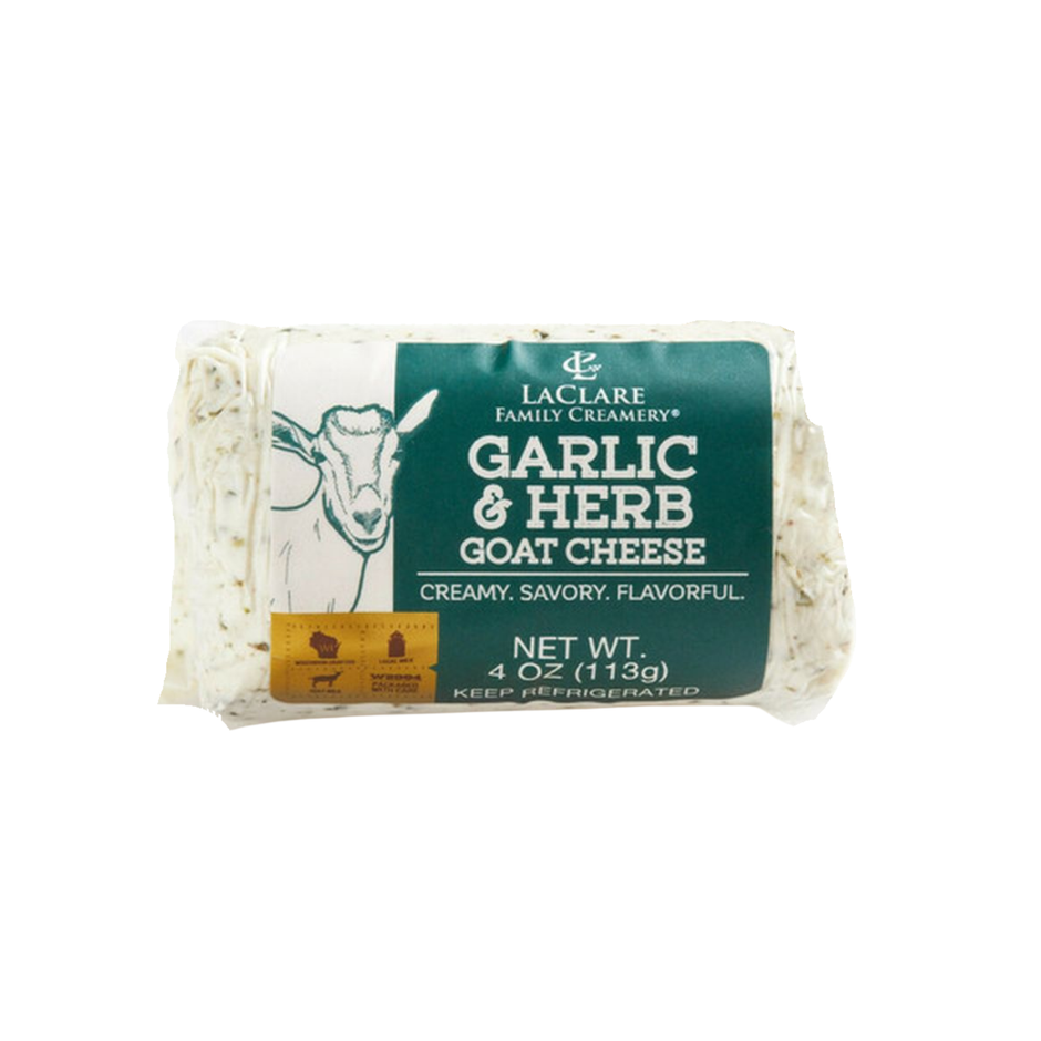 Goat Cheese Garlic & Herb 4oz - LaClare Family Creamery