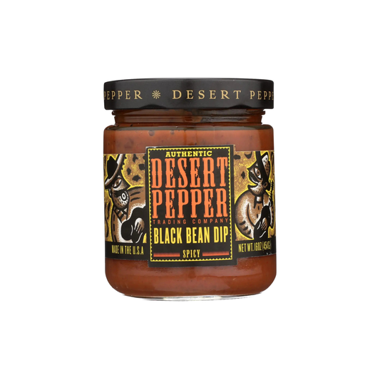 Spicy Black Bean Dip 16 oz - Desert Pepper
