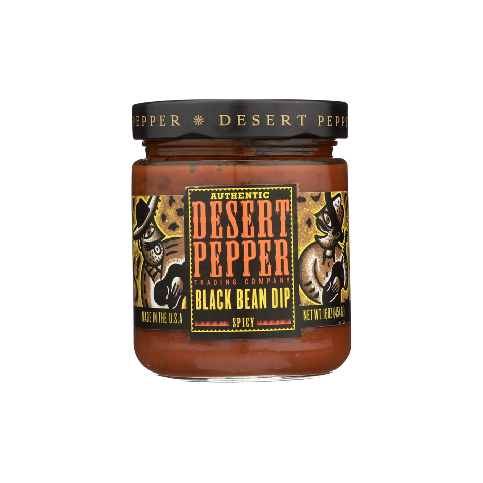 Spicy Black Bean Dip 16 oz - Desert Pepper