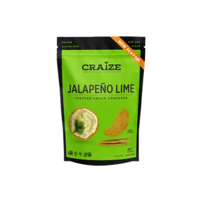 Toasted Snack Crackers Jalapeno Lime 4oz - Craize