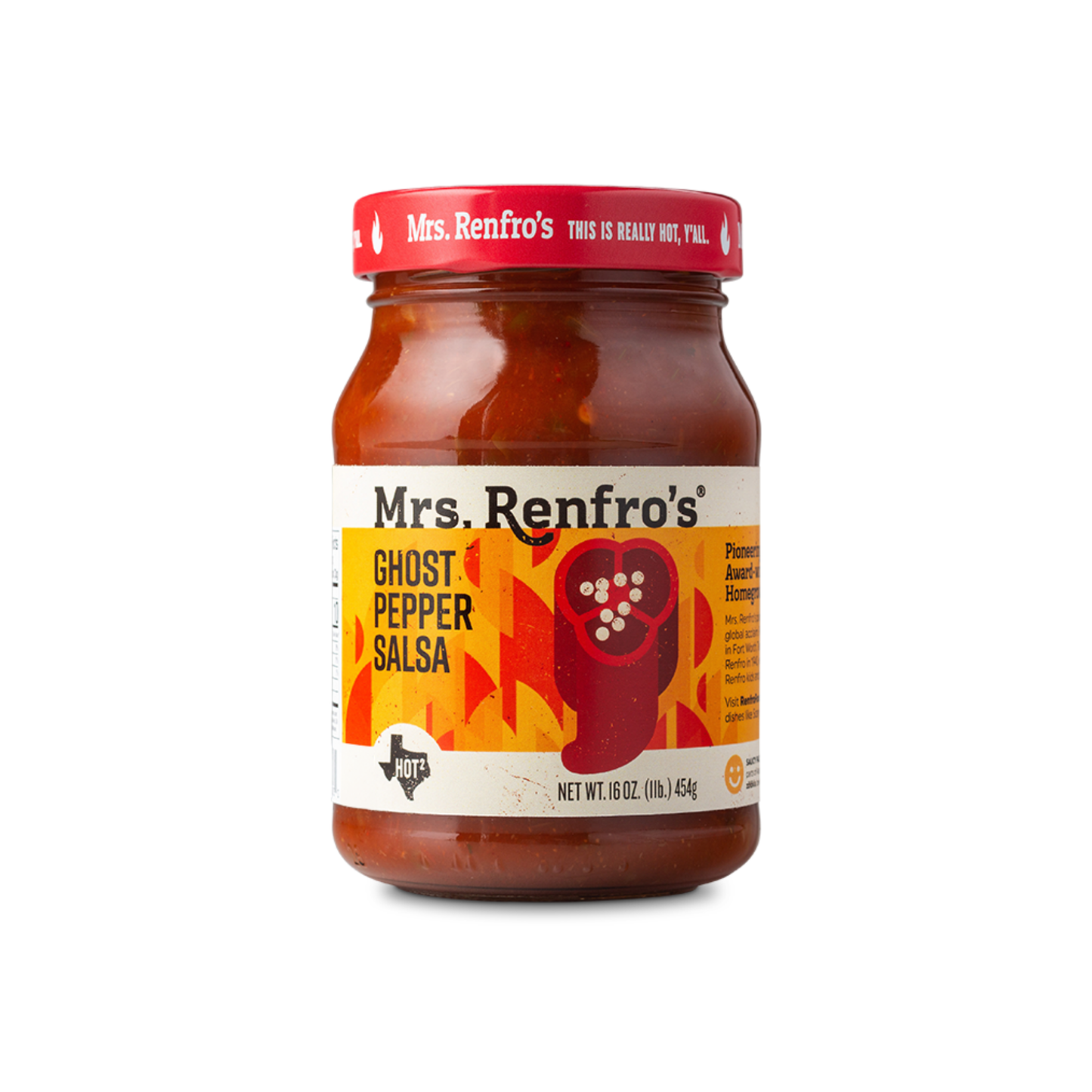 Ghost Pepper Salsa 16 oz – Mrs Renfro