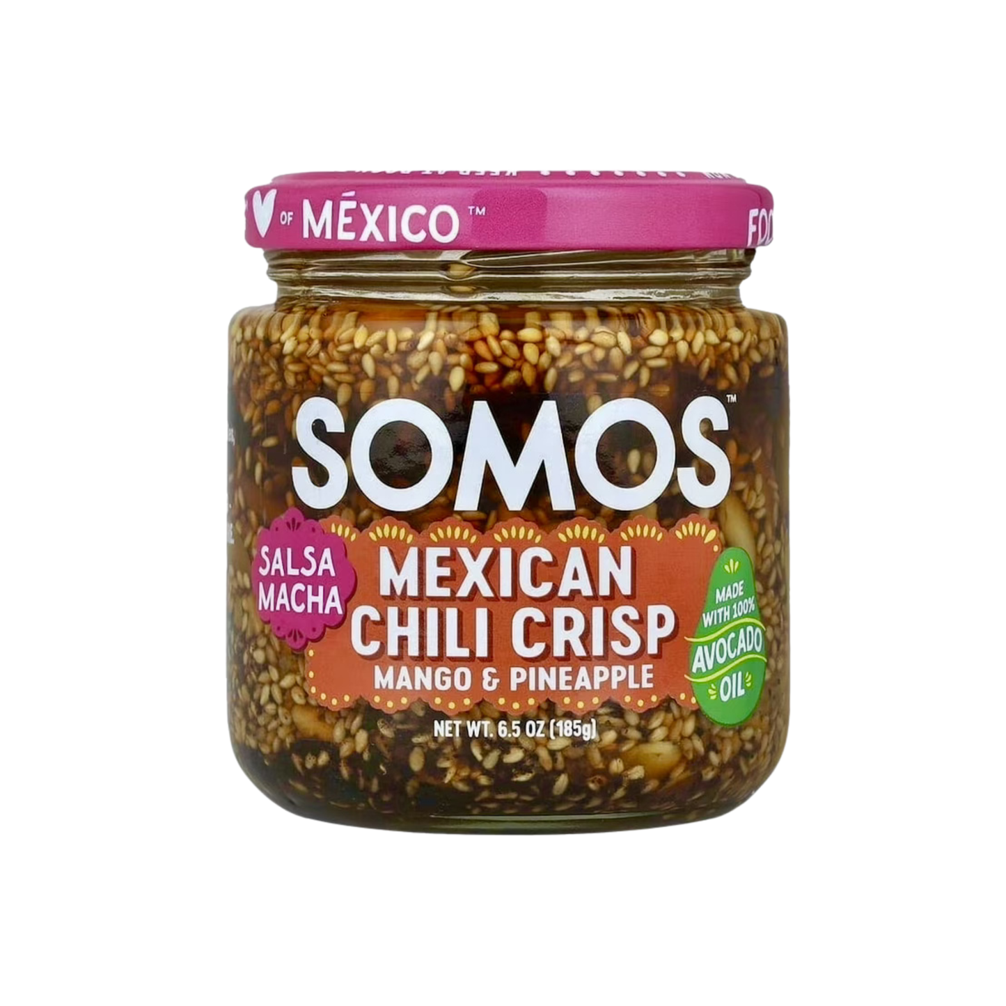 Salsa Macha Mango & Pineapple Mexican Chili Crisp SOMOS - 6.5 oz