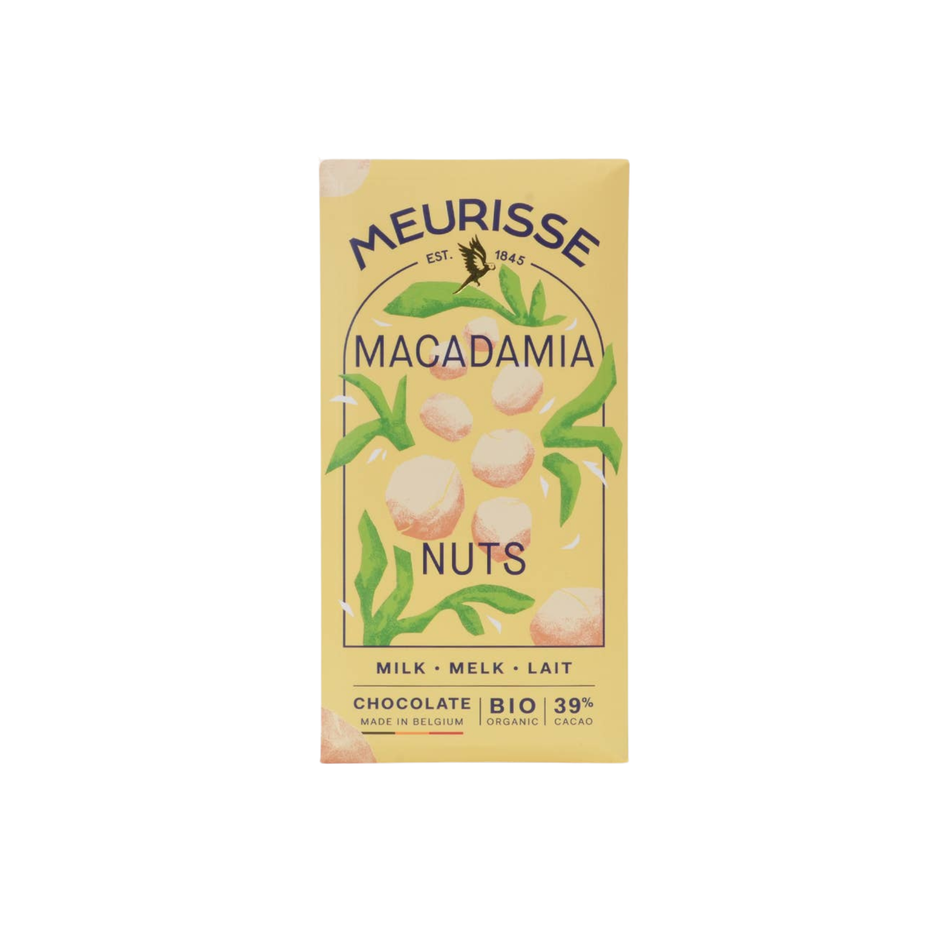 Meurisse Chocolate - Macadamia Nuts - Milk Chocolate 39%