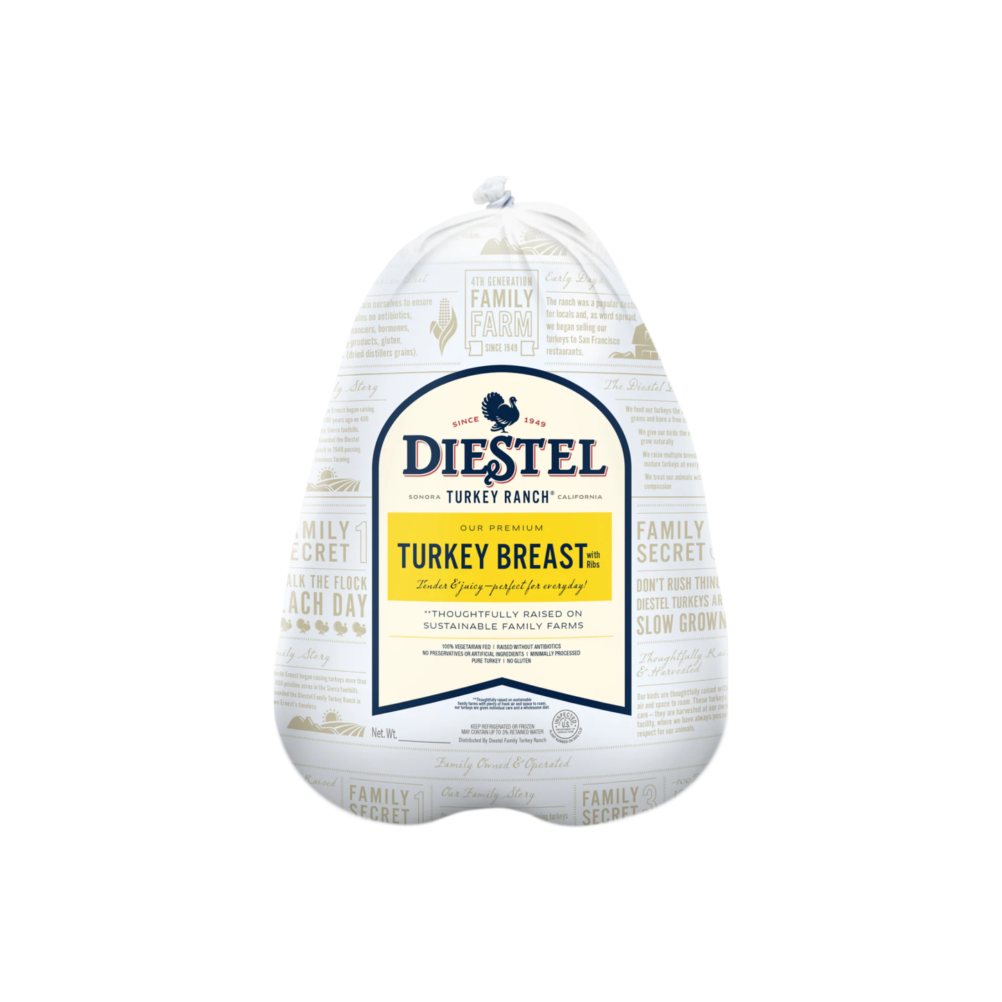 Bone In Turkey Breast 11.4 lbs - Diestel