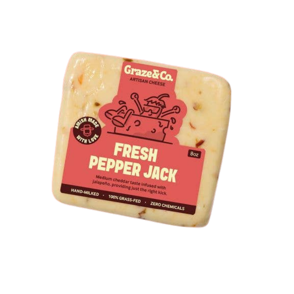 Fresh Pepper Jack 8oz Artisanal Cheese - Graze & Co