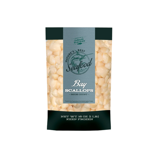 Bay Scallops – 16 oz – Nature’s Best