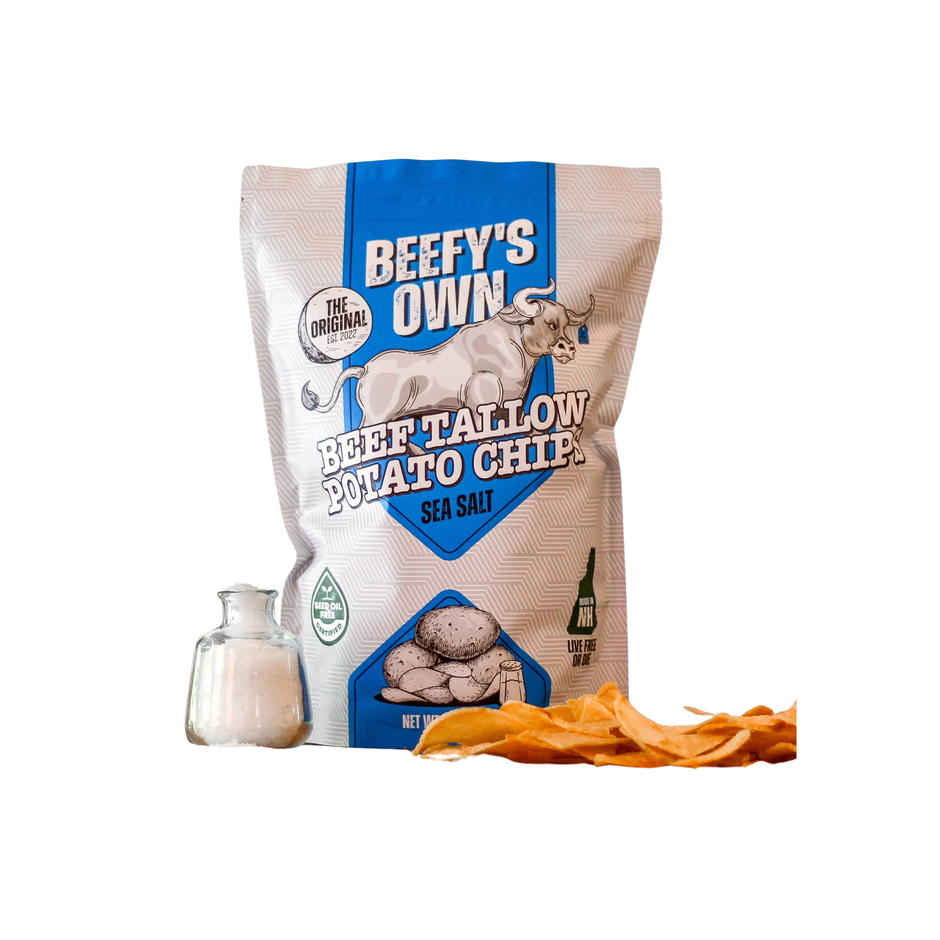 Beef Tallow Potato Chips Sea Salt 5 oz – Beefy's Own